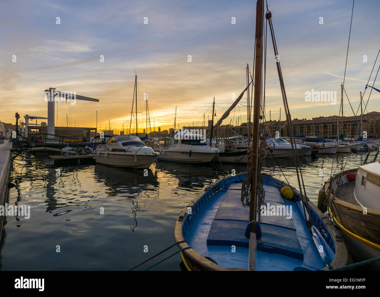 Marina di Marsiglia Foto Stock