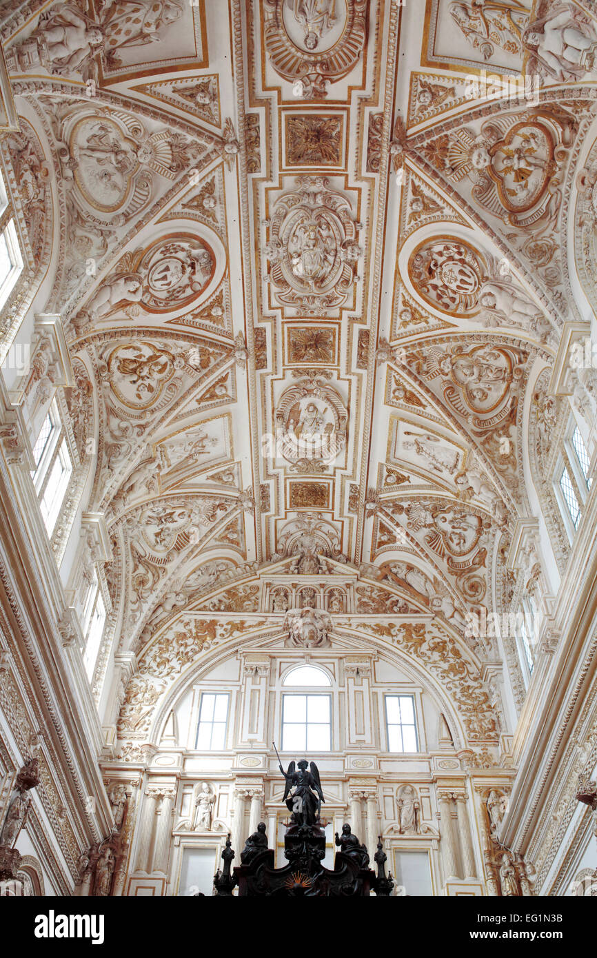 Capilla Mayor interno, Cattedrale Mezquita), Cordoba, Andalusia, Spagna Foto Stock