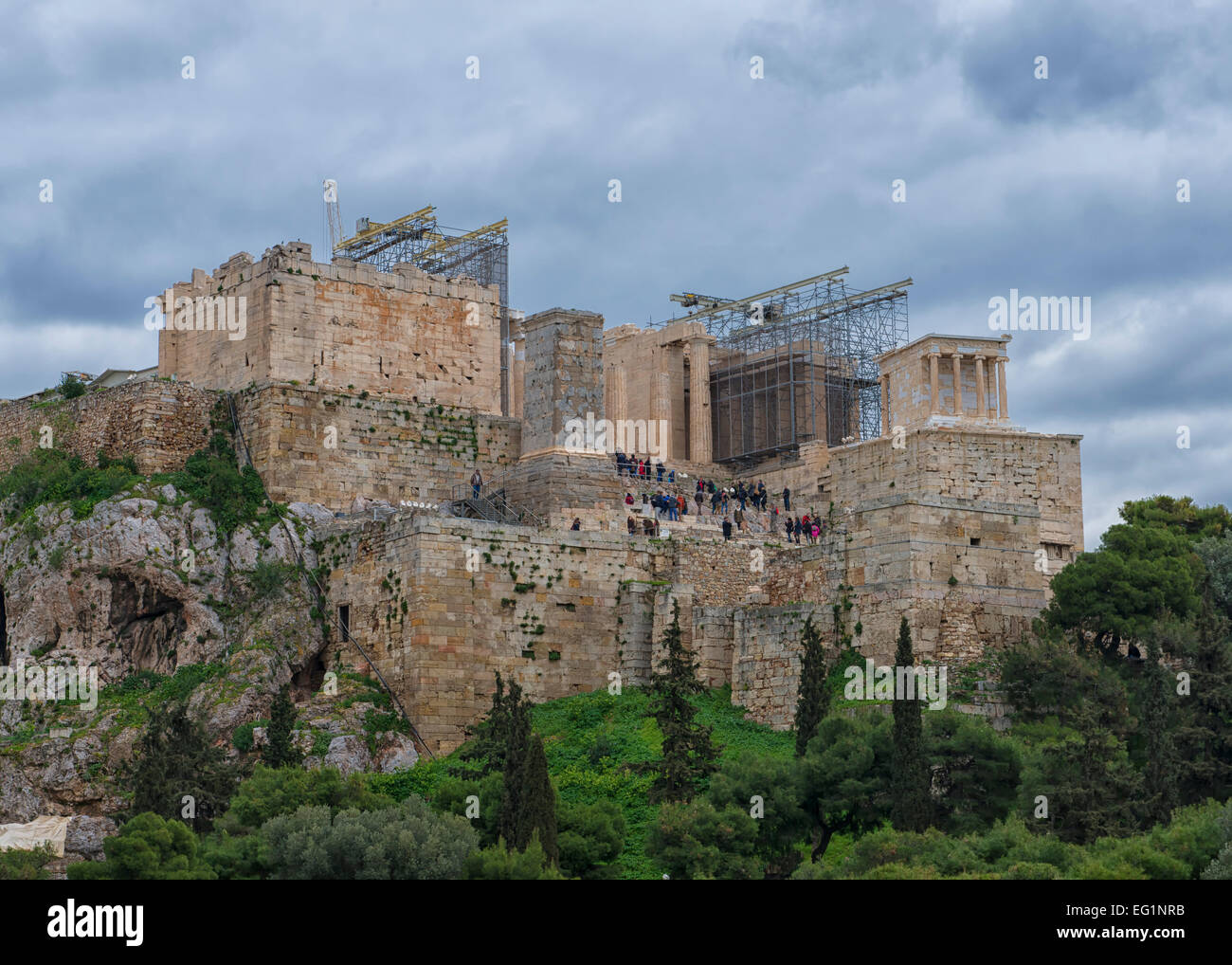 Acropoli di Atene, Grecia Foto Stock