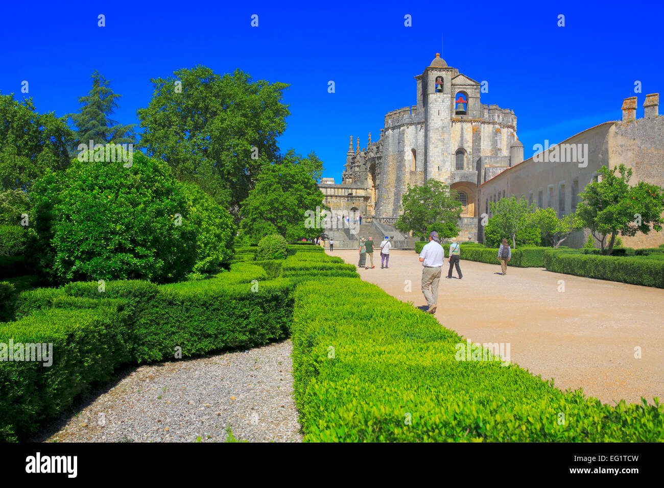 Convento dell' Ordine di Cristo (Convento de Cristo), Tomar, Portogallo Foto Stock