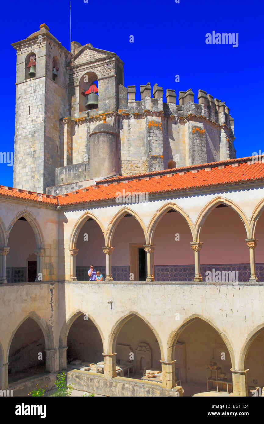 Convento dell' Ordine di Cristo (Convento de Cristo), Tomar, Portogallo Foto Stock
