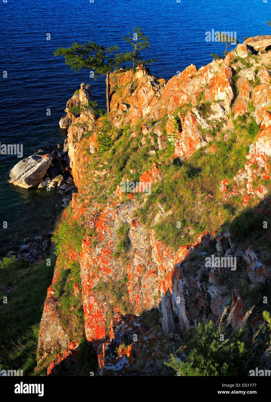 Olkhon island, paesaggio vicino Khuzhir, Lago Baikal, Russia Foto Stock