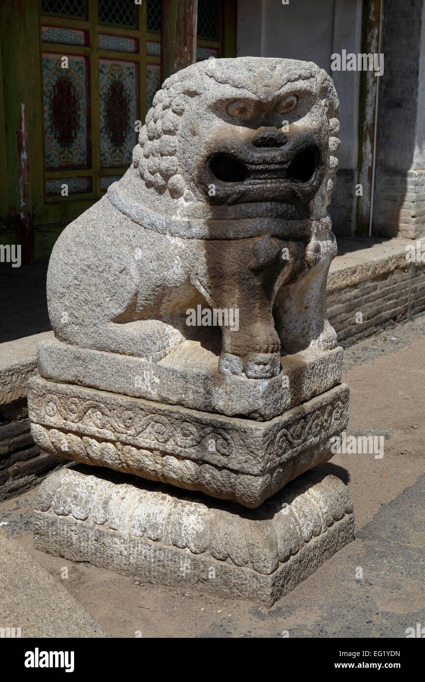 Lama monastero, Tsetserleg, provincia Arkhangai, Mongolia Foto Stock