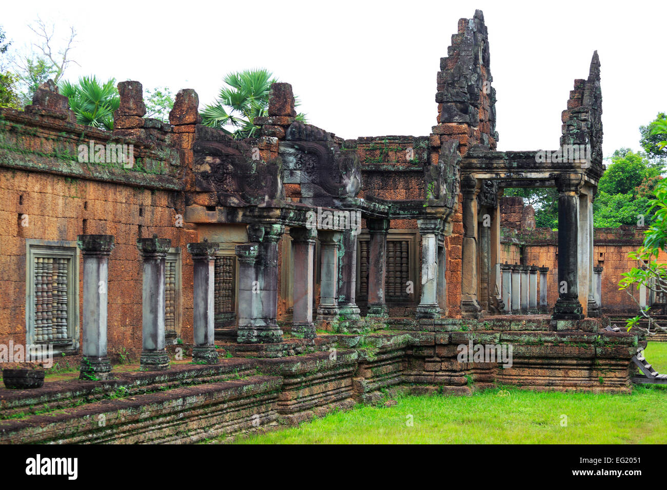 Il Banteay Samre tempio (XII secolo), Angkor, Cambogia Foto Stock