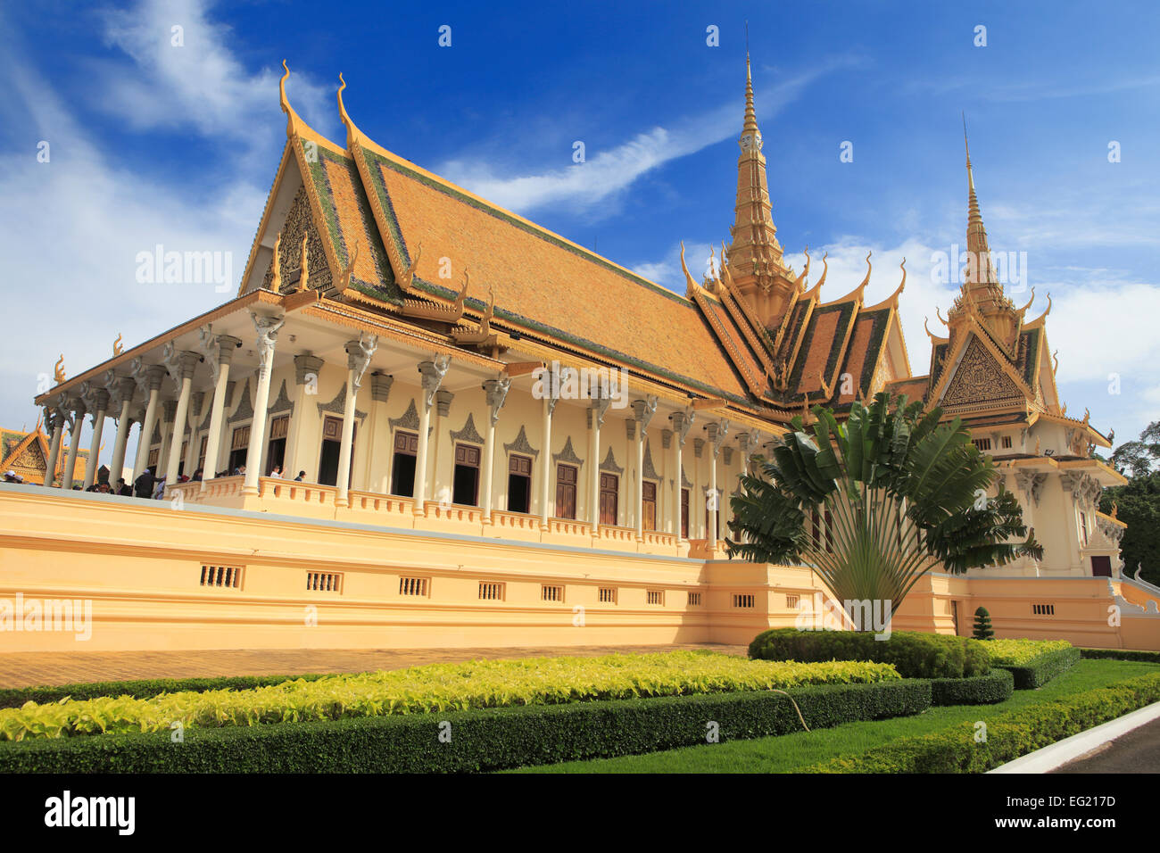 Royal Palace (inizio del XX secolo), Phnom Penh Cambogia Foto Stock
