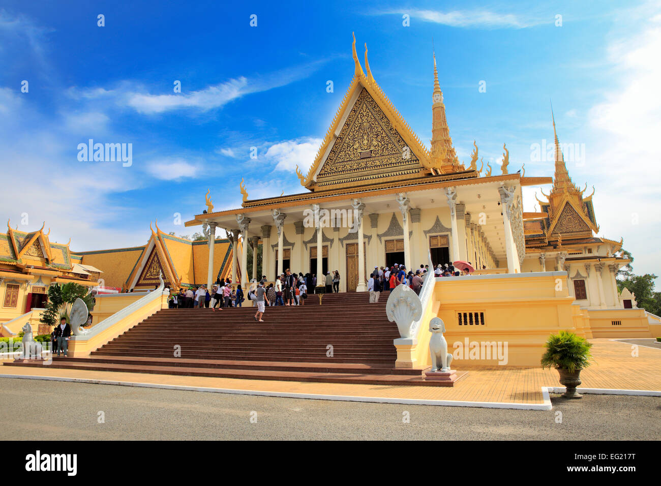 Royal Palace (inizio del XX secolo), Phnom Penh Cambogia Foto Stock