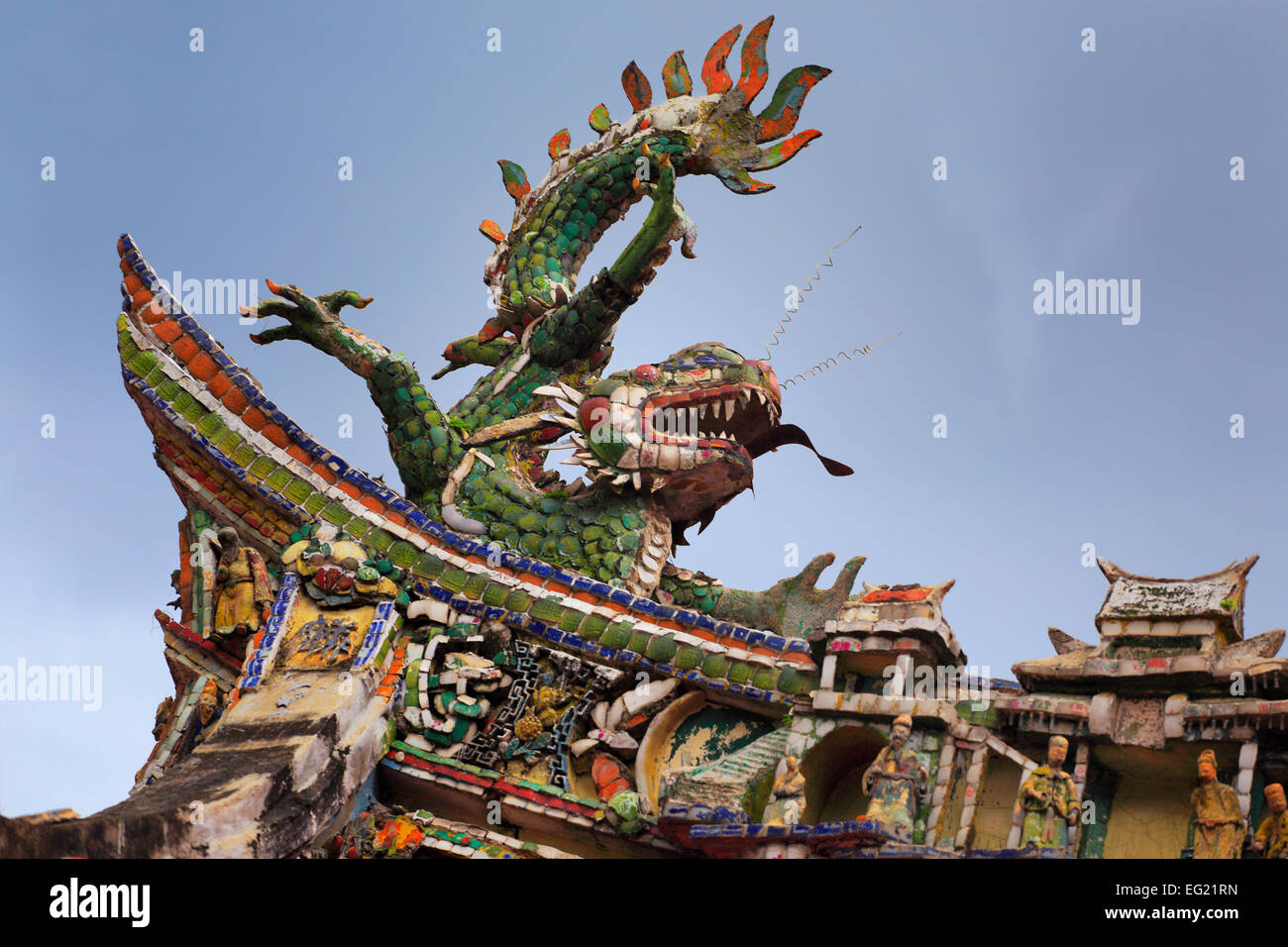 Quan Am Pagoda, Cholon, Città di Ho Chi Minh (Saigon), Vietnam Foto Stock