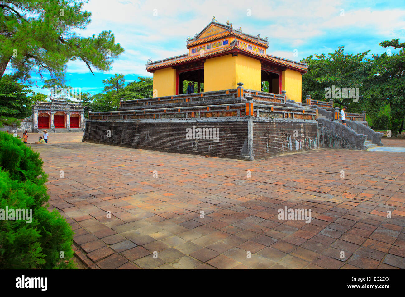 Tomba di Minh Mang, Imperatore del Vietnam, tonalità, Vietnam Foto Stock