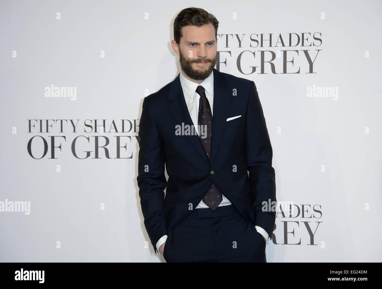 Jamie Dornan alla premiere di cinquanta sfumature di grigio. Foto Stock