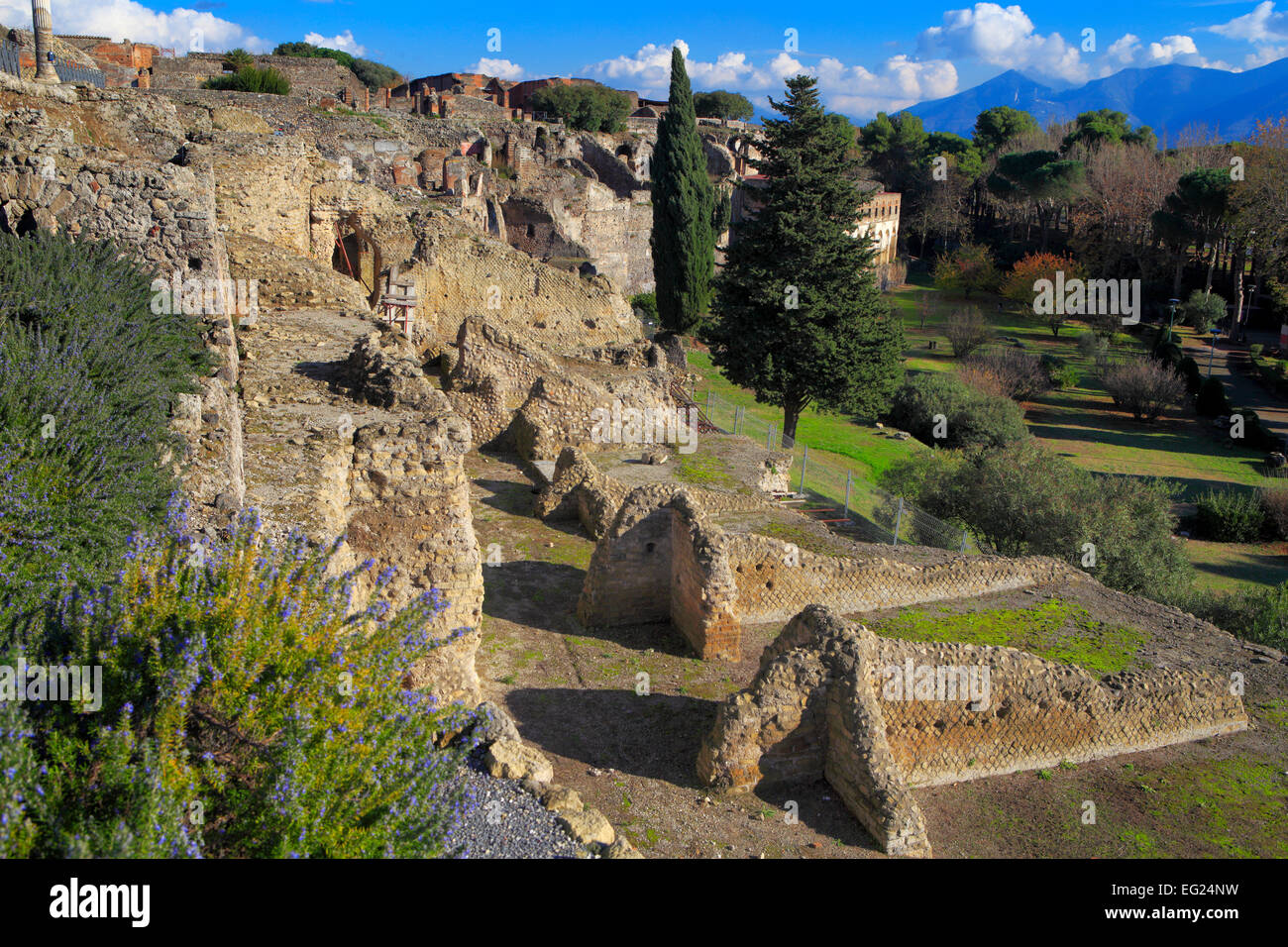 Suburban le sostruzioni, Pompei, Campania, Italia Foto Stock
