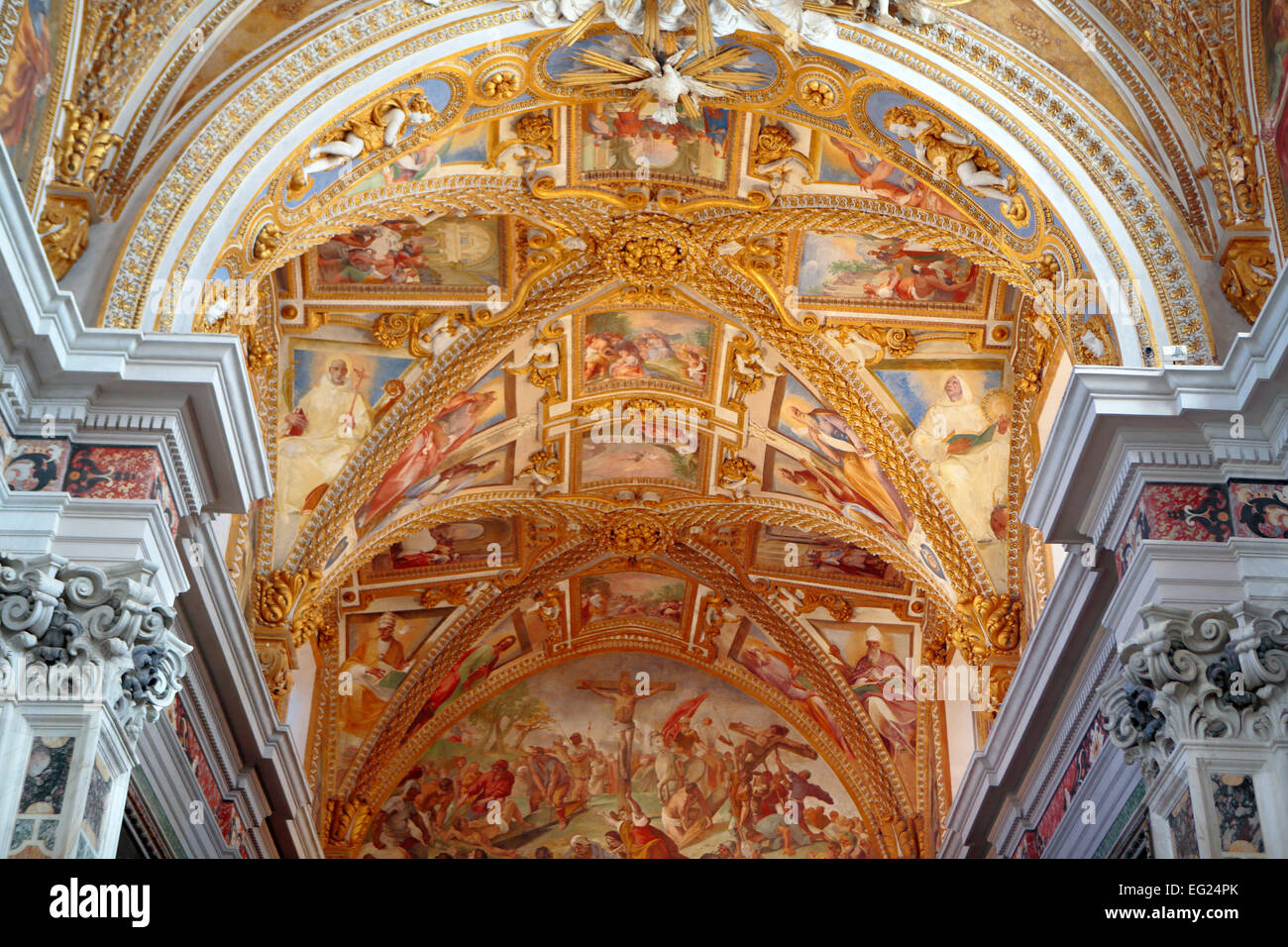 Interno della Certosa di San Martino la chiesa, Napoli, campania, Italy Foto Stock