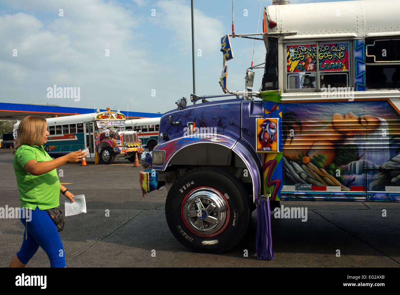 Transporte público de la ciudad de panamá immagini e fotografie stock ...