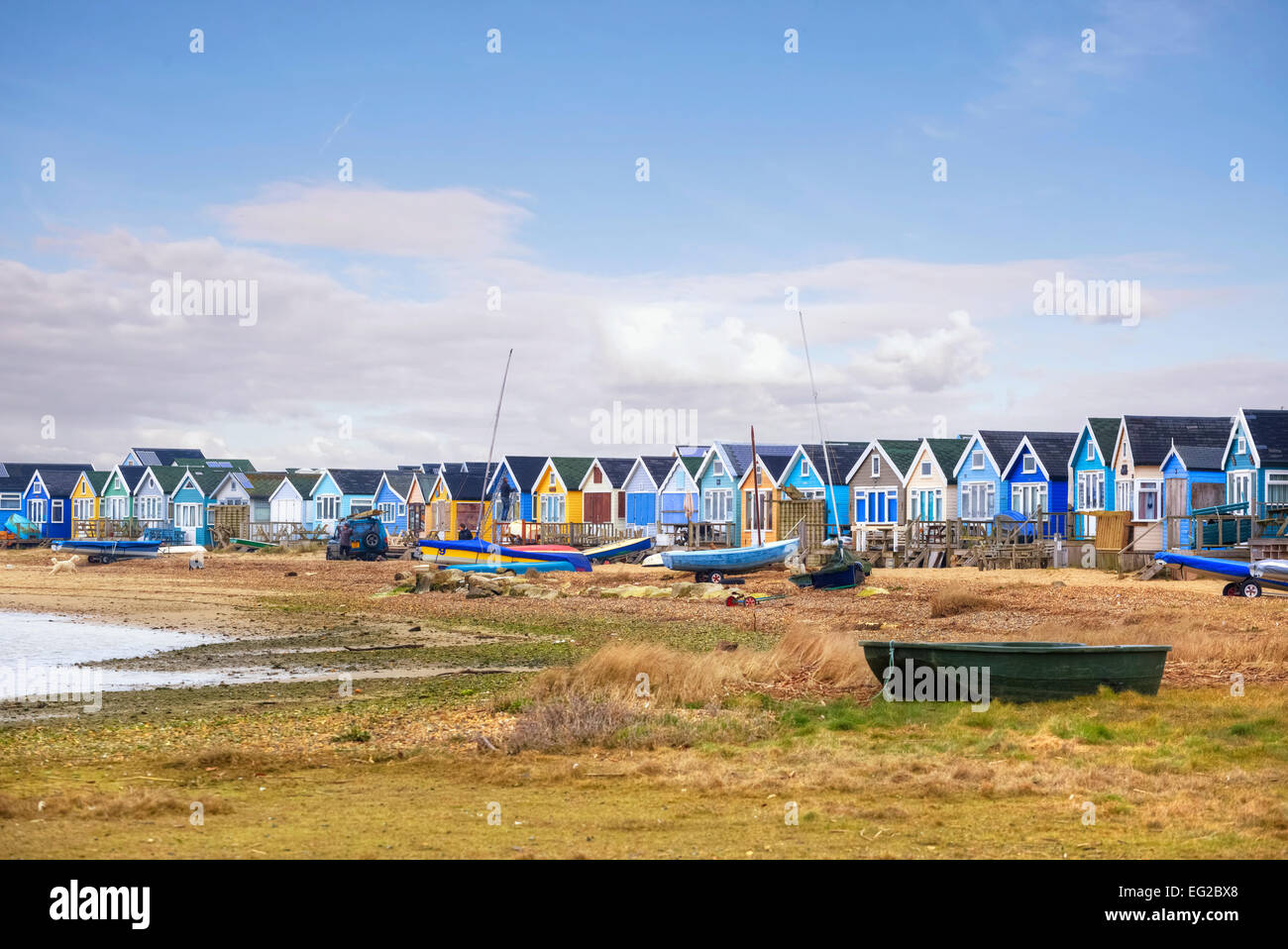 Testa Hengistbury, Dorset, England, Regno Unito Foto Stock