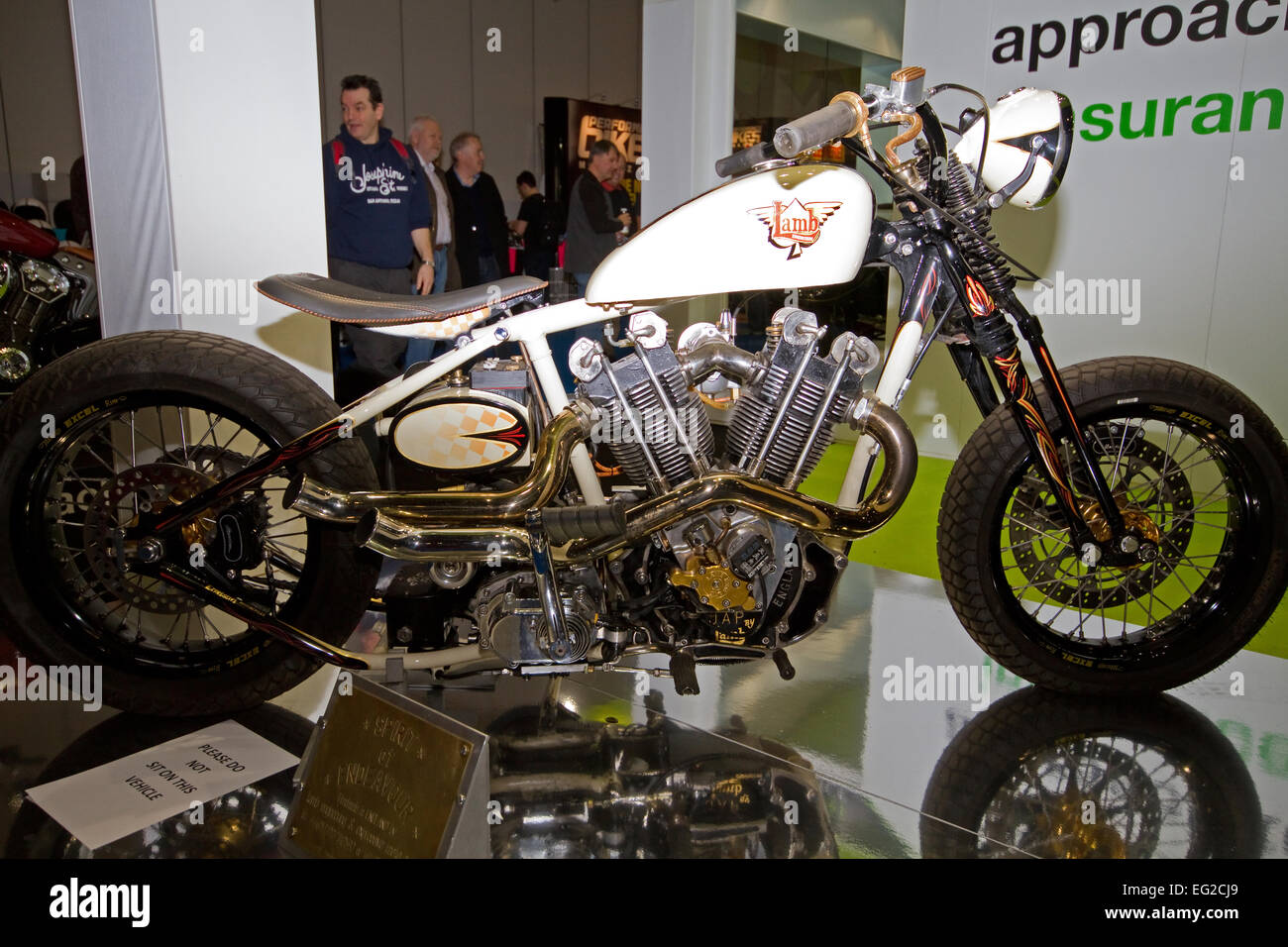 Agnello bike a Carole Nash London show in moto a Excel di Londra Foto Stock