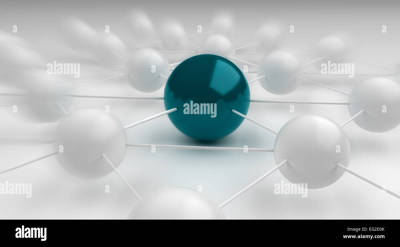 Comunicazioni globali sul livello di nano Foto Stock