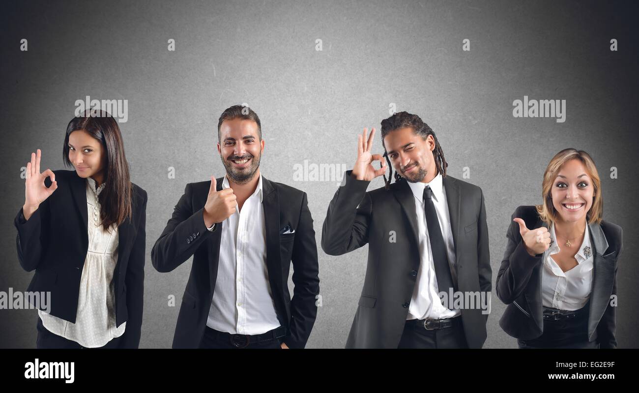 Commercianti d'accordo Foto Stock