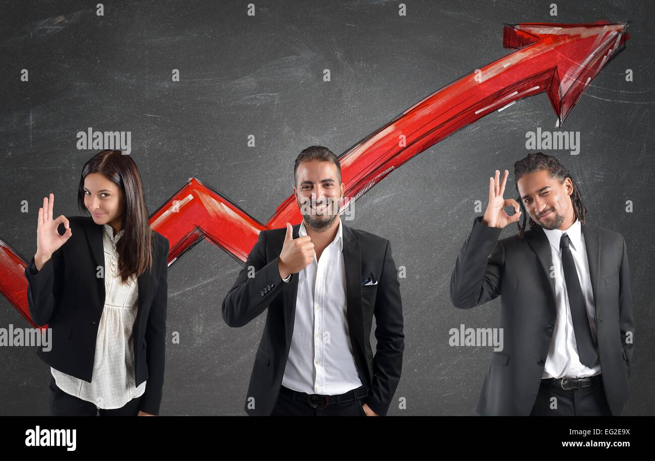 Profitti finanziari dei mediatori Foto Stock
