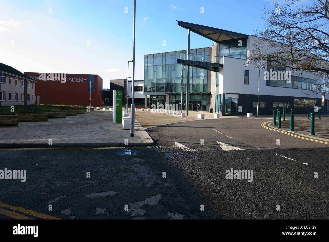 West Lakes academy a egremont su un luminoso soleggiato inverni giorno Foto Stock