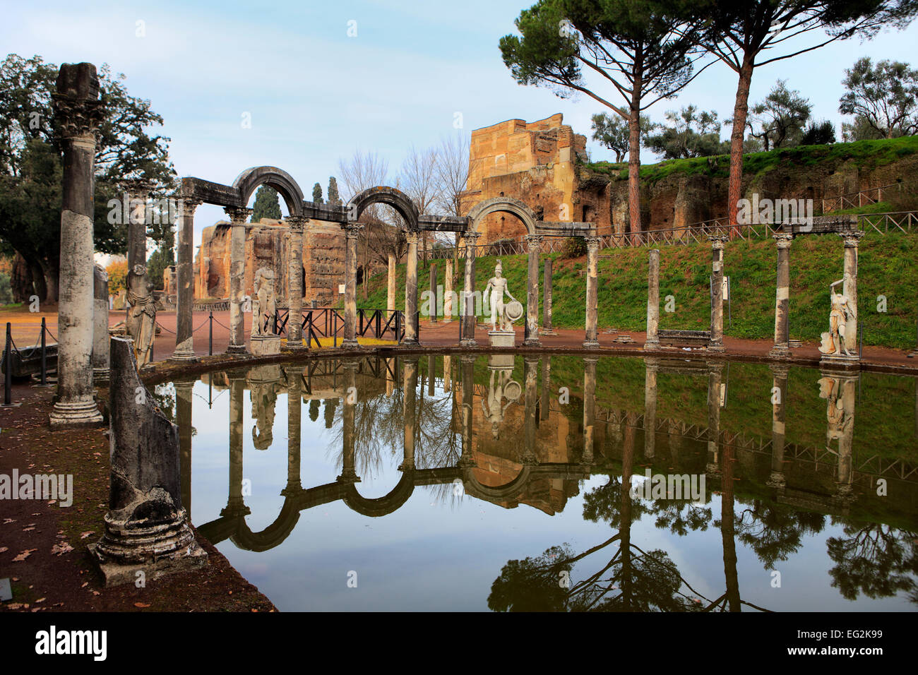 Villa Adriana (Villa Adriana), Tivoli, Lazio, Italia Foto Stock