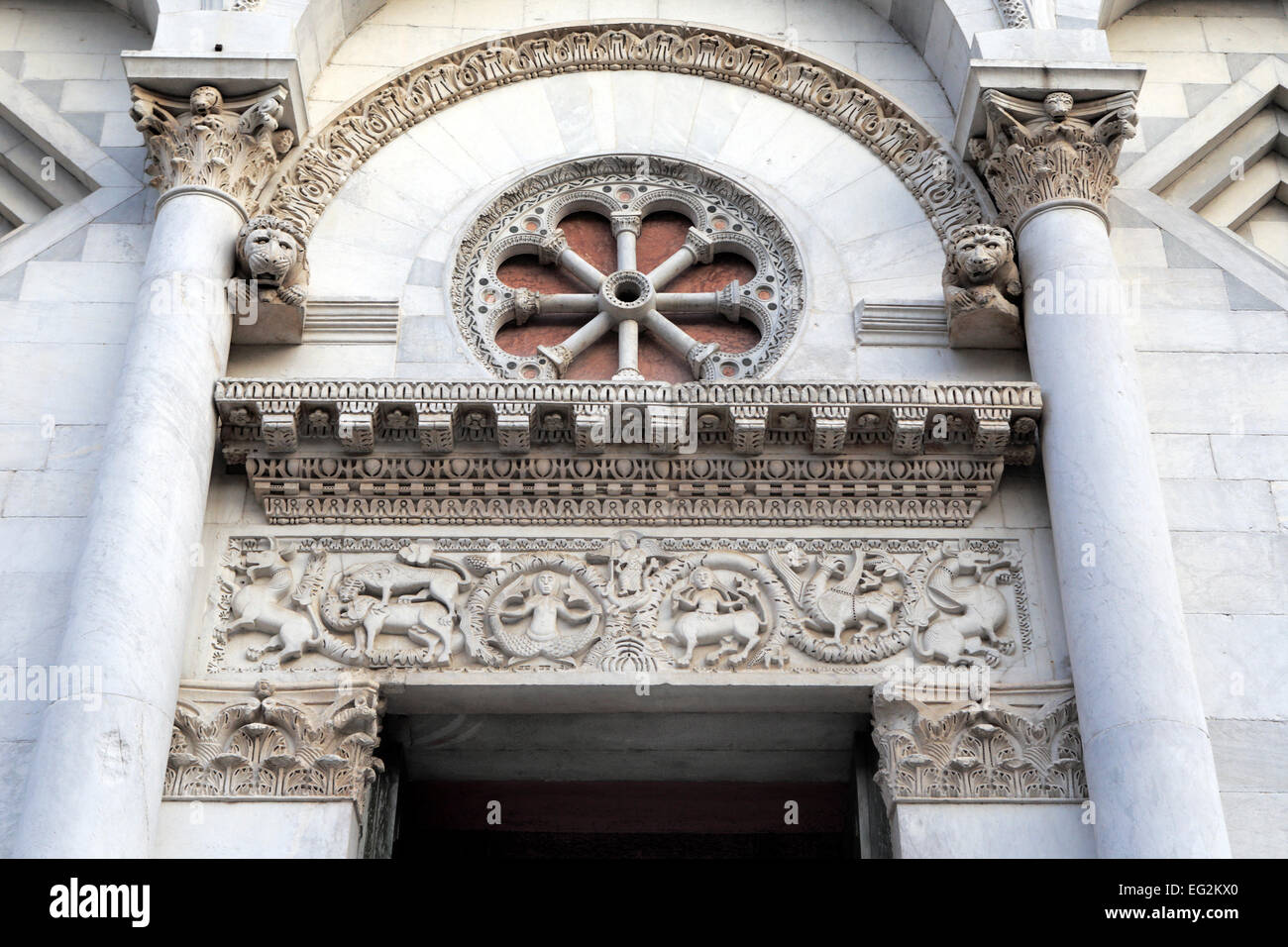 Chiesa di San Michele in Foro, Lucca, Toscana, Italia Foto Stock