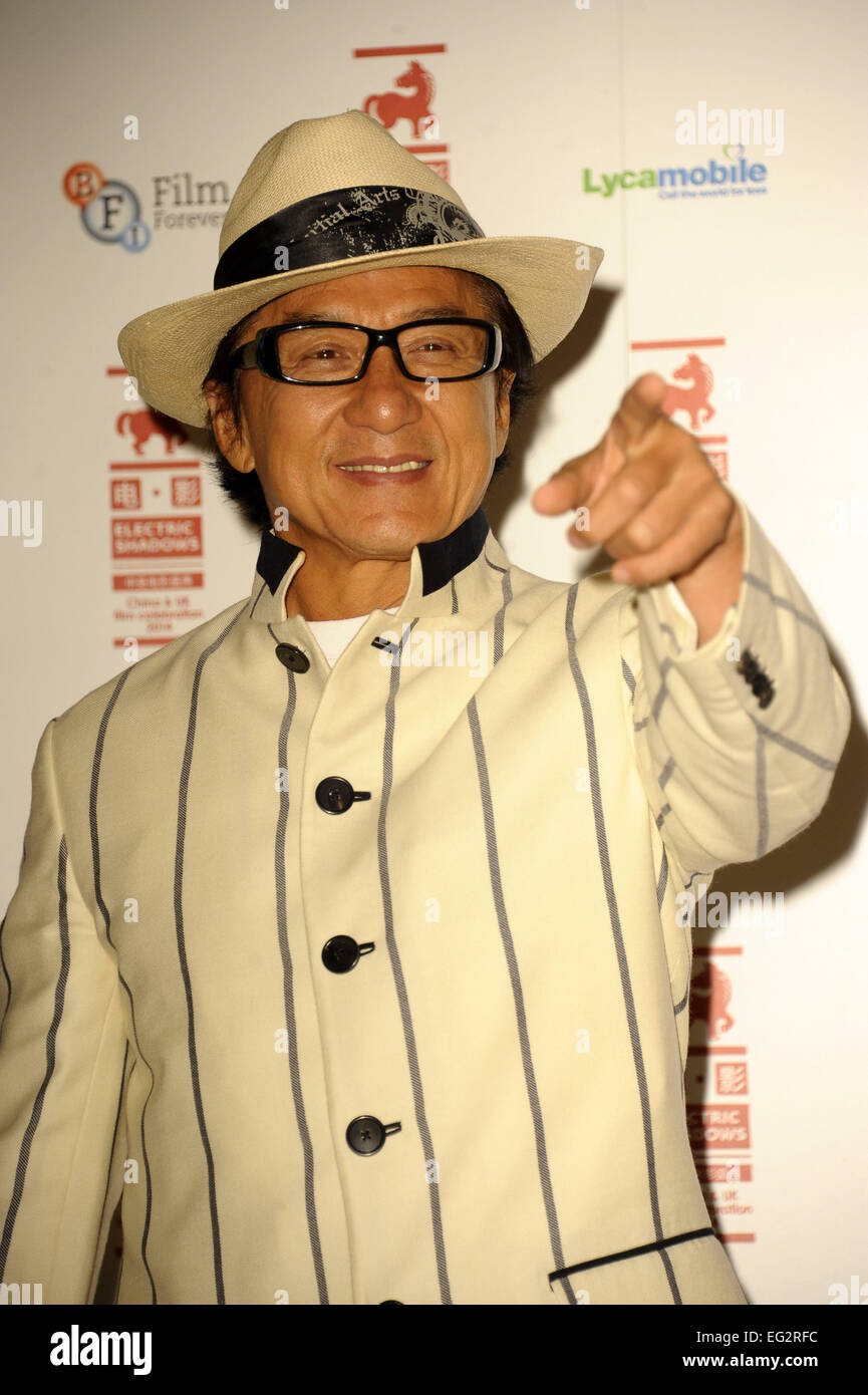 Come parte del BFI Southbank è un secolo di cinema cinese stagione, una speciale proiezione di Jackie Chan del nuovo film "Zodiaco Cinese' è stato tenuto seguita da un Q & A con Chan con: Jackie Chan dove: Londra, Regno Unito quando: 12 Ago 2014 Foto Stock