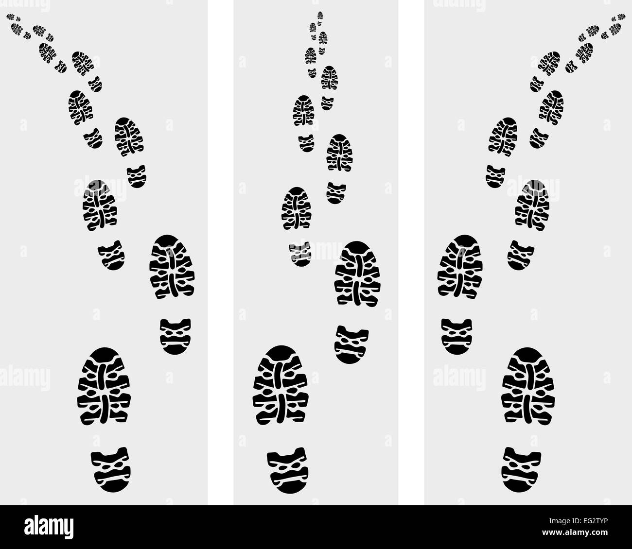 impronte di scarpe Foto stock - Alamy