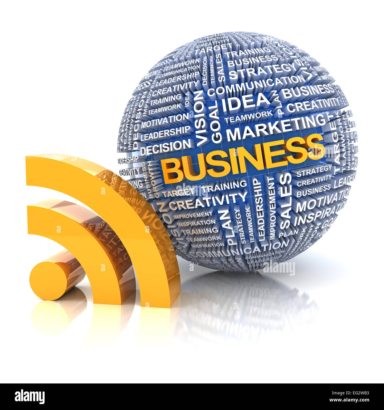 Informazioni di Business concetto, 3D render Foto Stock