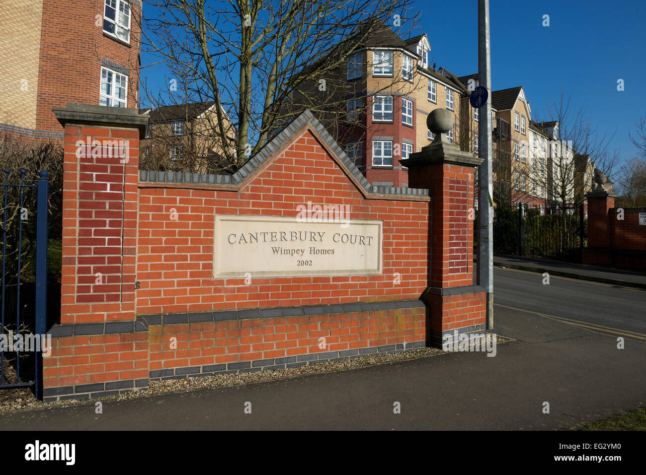 Wimpey le case di sviluppo, Canterbury Court, Northampton. Foto Stock