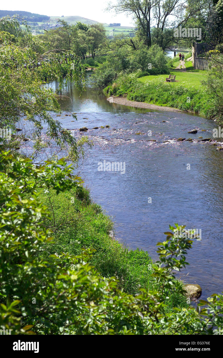 Il fiume Coquet, Rothbury, Northumberland Foto Stock