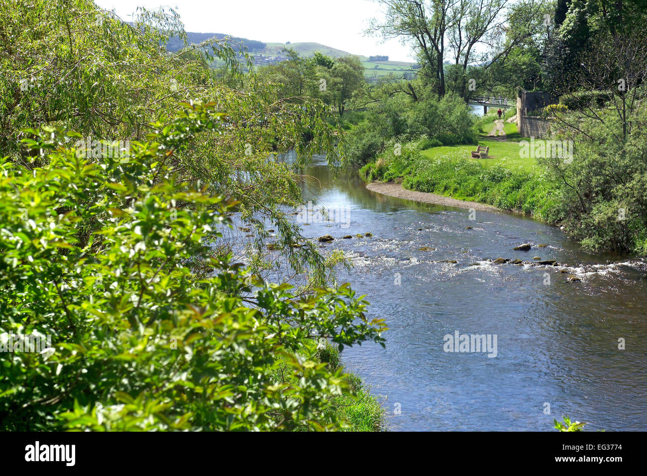 Il fiume Coquet, Rothbury, Northumberland Foto Stock