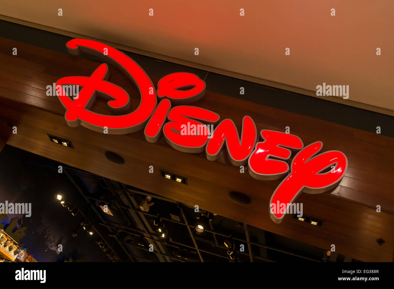 Disney Store Centro Commerciale Westfield Stratford London Foto Stock