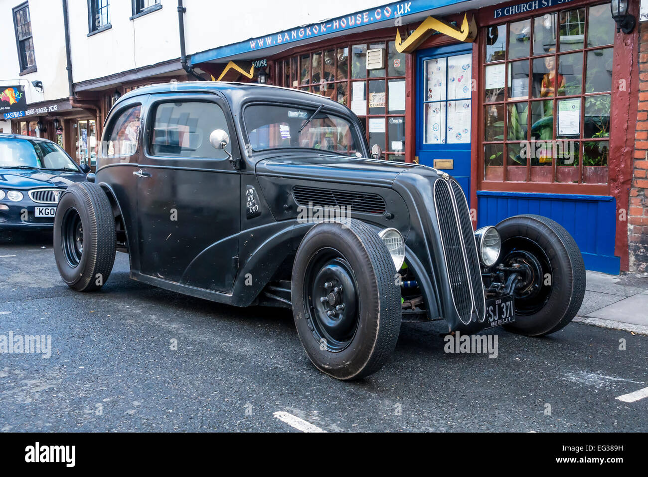 Hot Rod con motore V8 Foto Stock