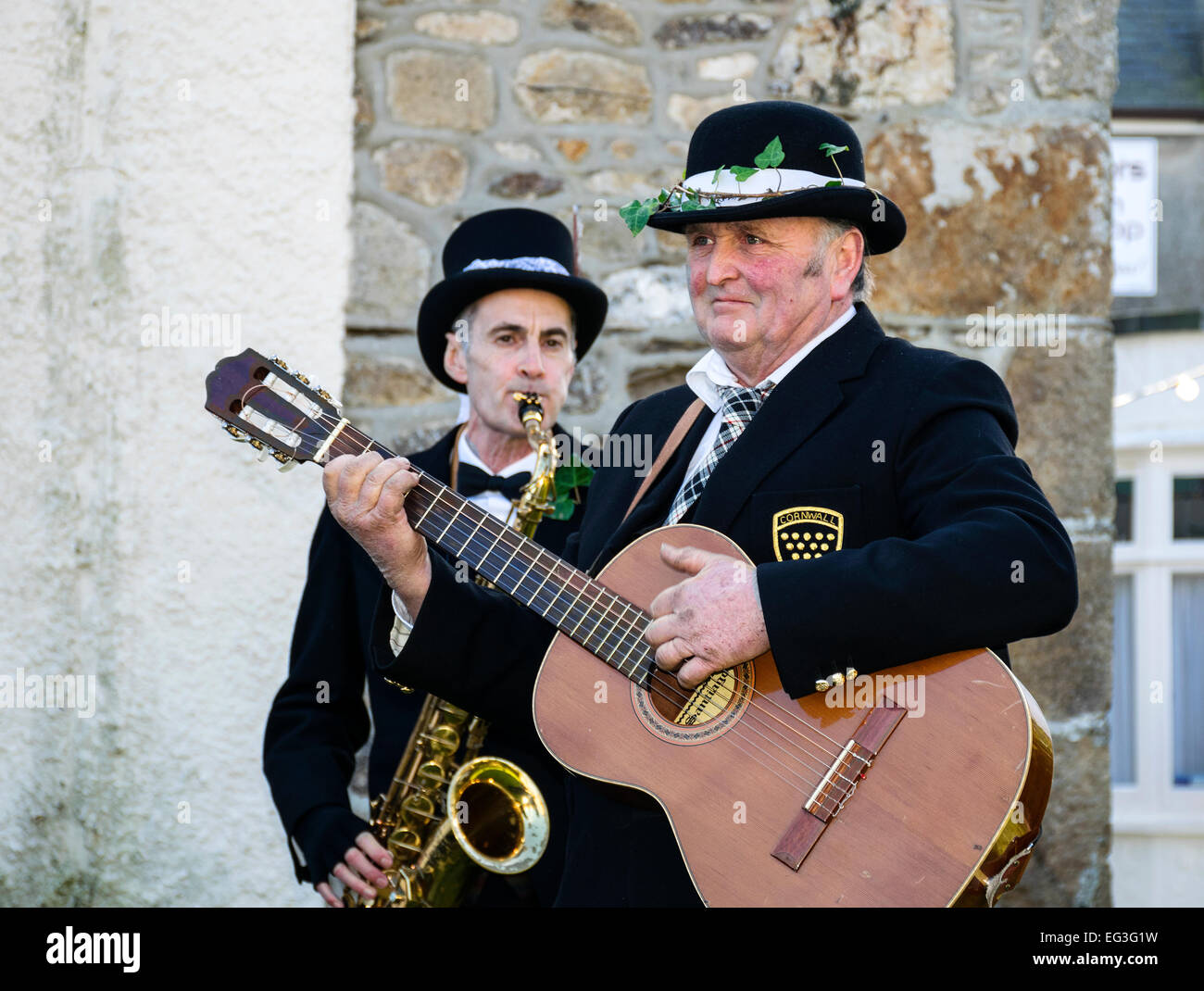 Cornish Folk Band Foto Stock