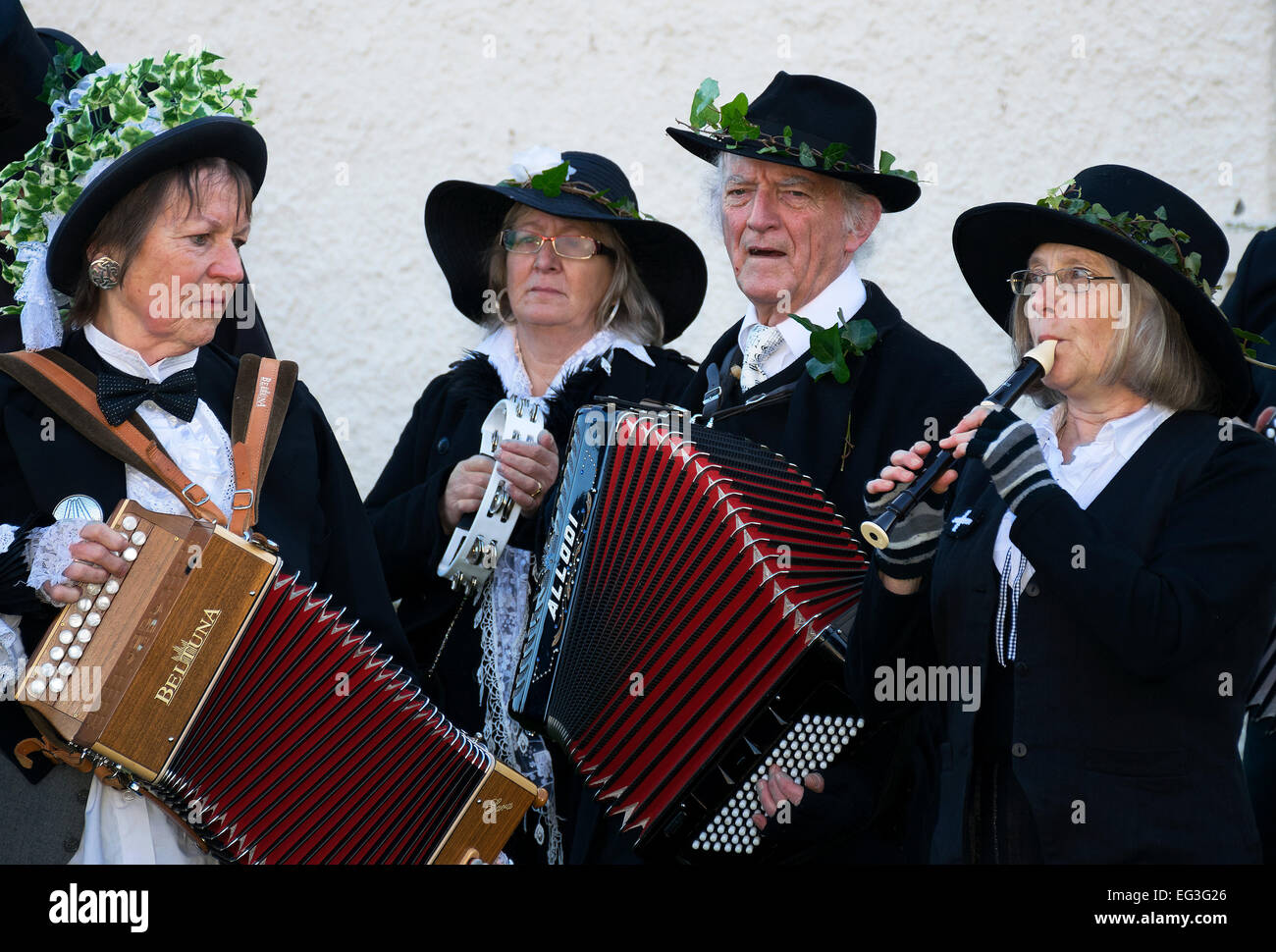 Cornish Folk Band Foto Stock