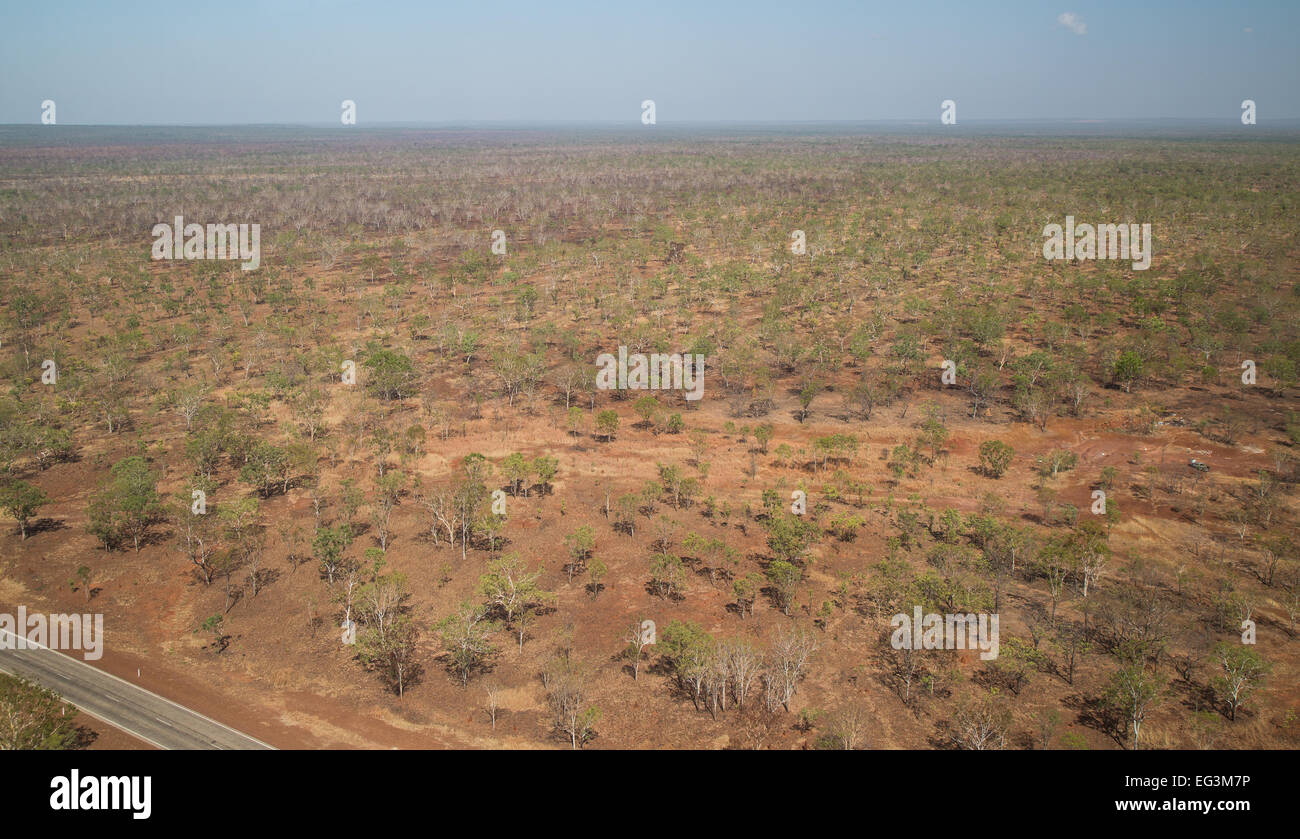 Outback australiano dall'aria Foto Stock