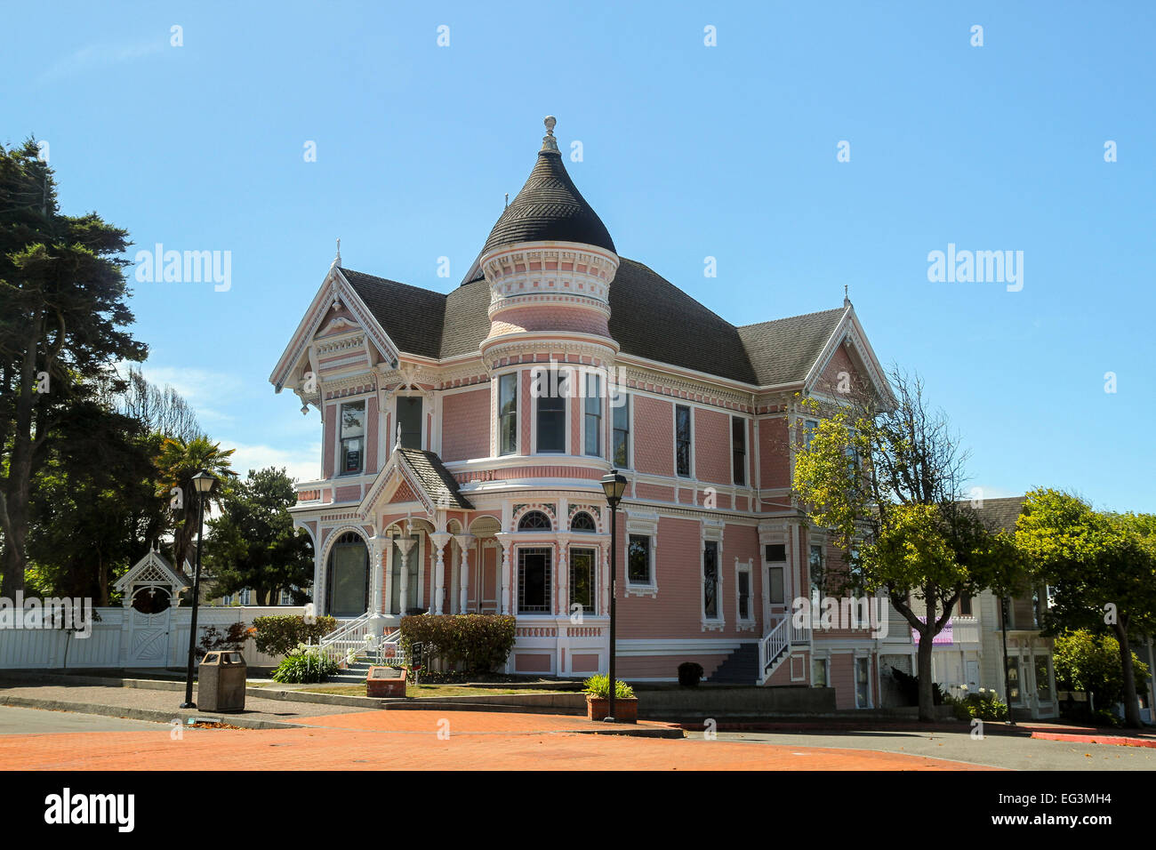Una casa Vittoriana di Eureka, California, Stati Uniti Foto Stock