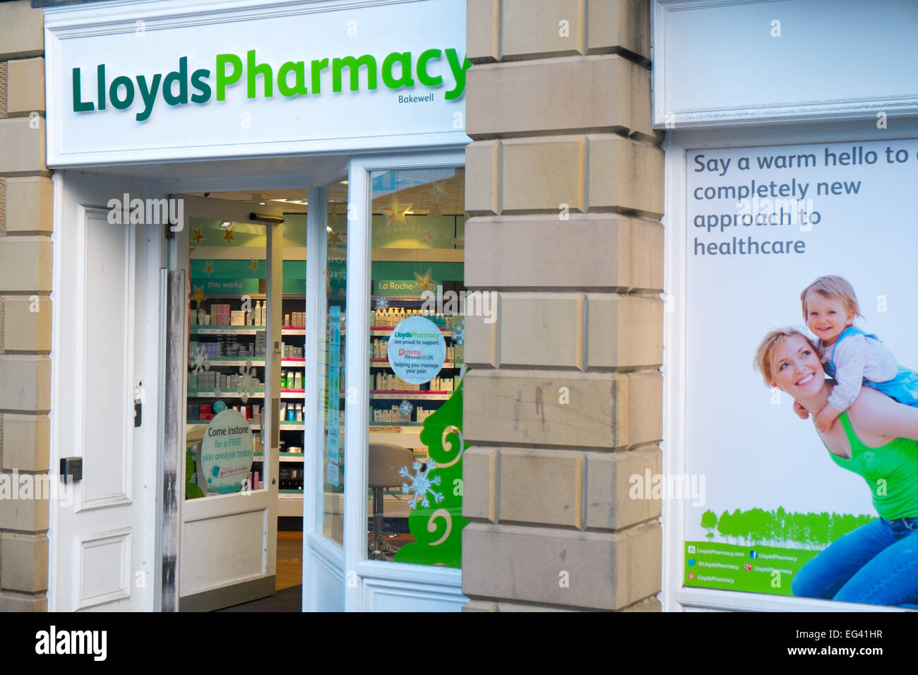 Farmacia Lloyds farmacia negozio di farmacia a Bakewell, Derbyshire, Inghilterra, Regno Unito Foto Stock