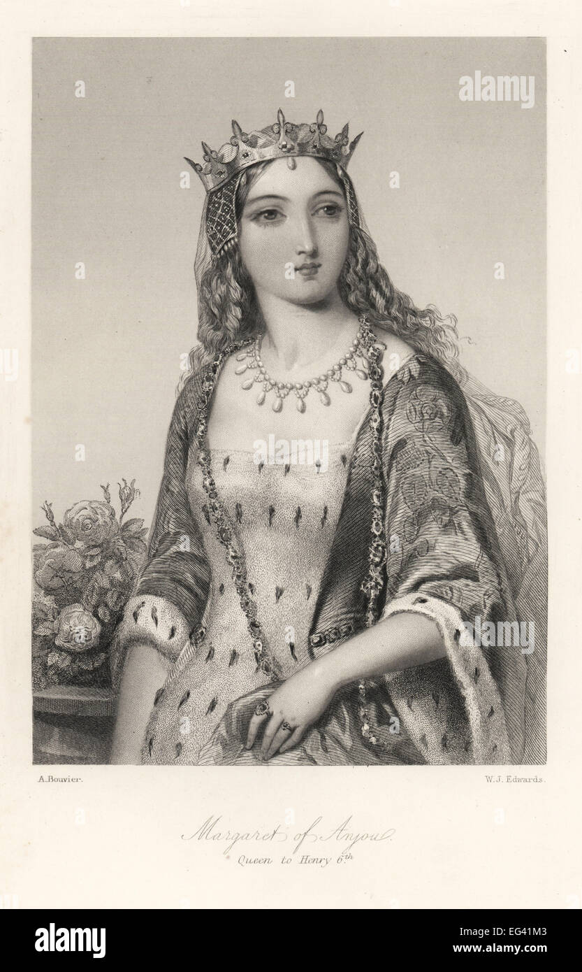 Margherita di Anjou, regina del re Enrico VI di Inghilterra. Foto Stock