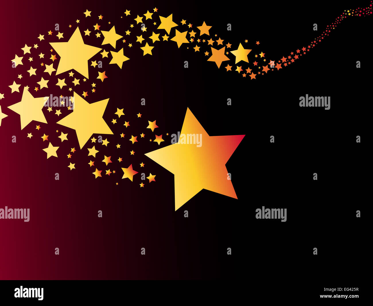 Blazing stella cometa astratto Foto stock - Alamy