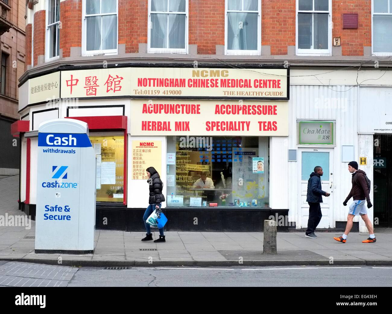 Il Nottingham Chinese Medical Center,Nottingham Inghilterra,uk Foto Stock