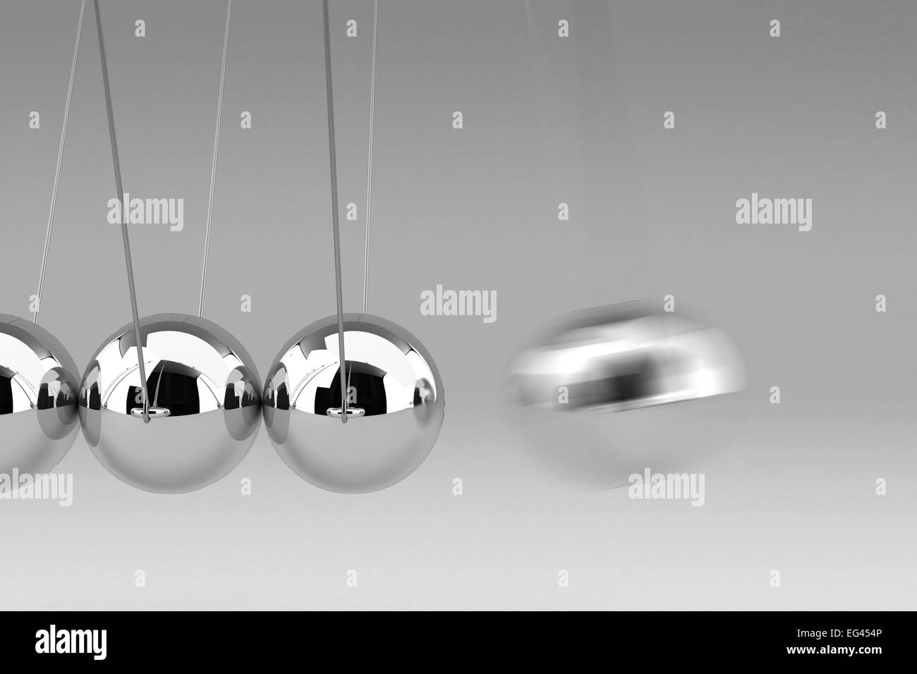 Culla del Newton Foto Stock