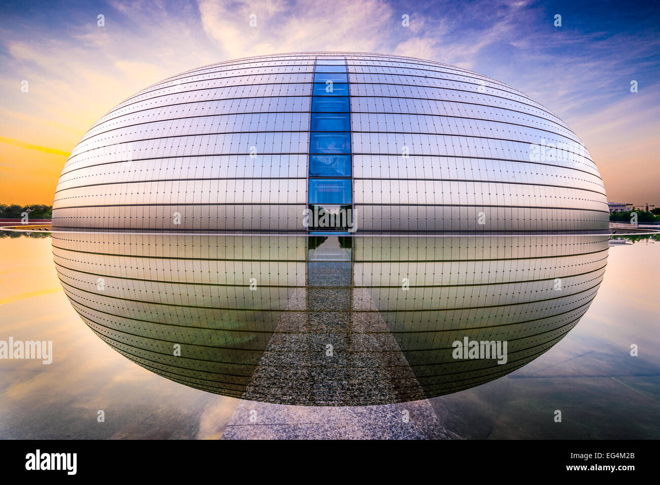 Centro Nazionale per le Arti dello spettacolo. Il design futuristico agitata polemiche quando il teatro fu completato nel 2007. Foto Stock