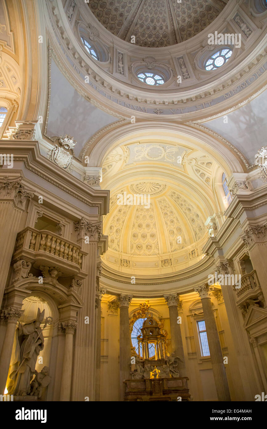 La chiesa di St. Hubert nella Reggia di Venaria Reale, il Savoy Royal Palace, Torino, Italia Foto Stock