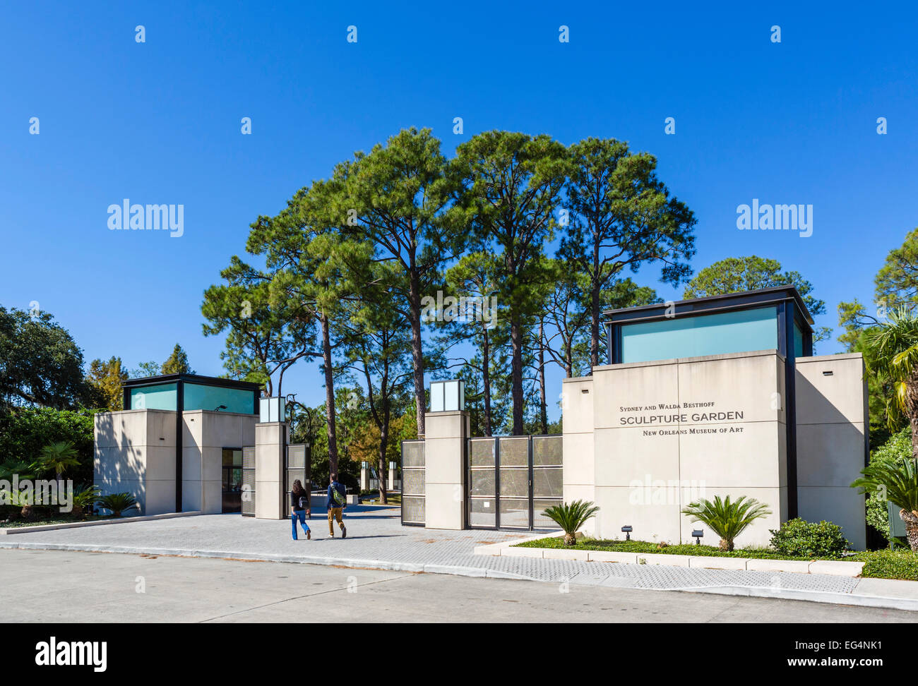 Ingresso al Sydney e Walda Besthoff Sculpture Garden, New Orleans Museum of Art di New Orleans, Lousiana, STATI UNITI D'AMERICA Foto Stock