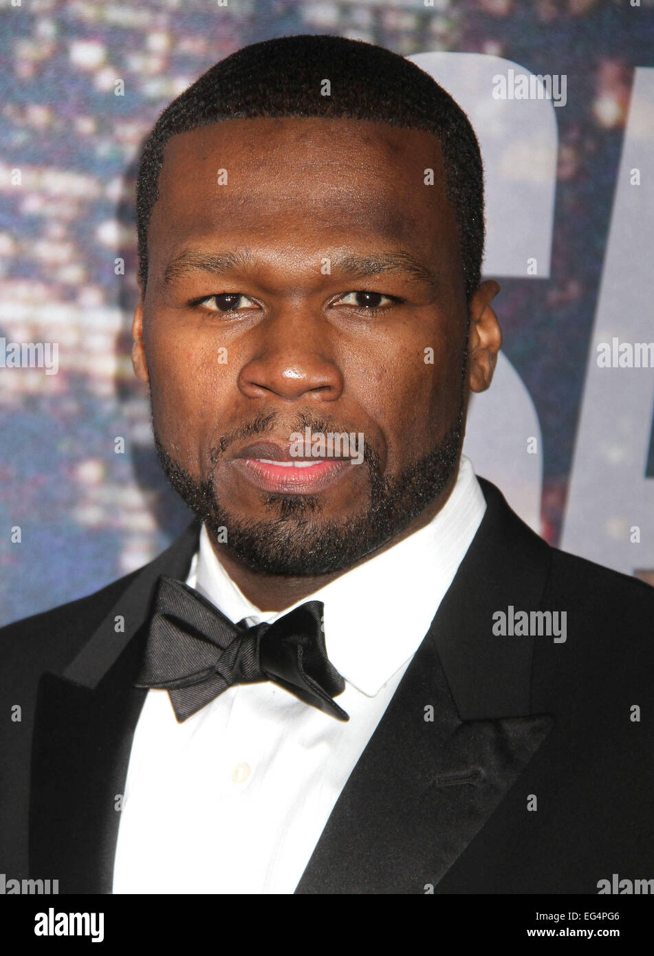 New York, New York, Stati Uniti d'America. 15 Feb, 2015. CURTIS ''50 cent'' JACKSON assiste gli arrivi per SNL quarantesimo anniversario speciale tenutasi il Rockefeller Plaza. Credito: Nancy Kaszerman/ZUMAPRESS.com/Alamy Live News Foto Stock