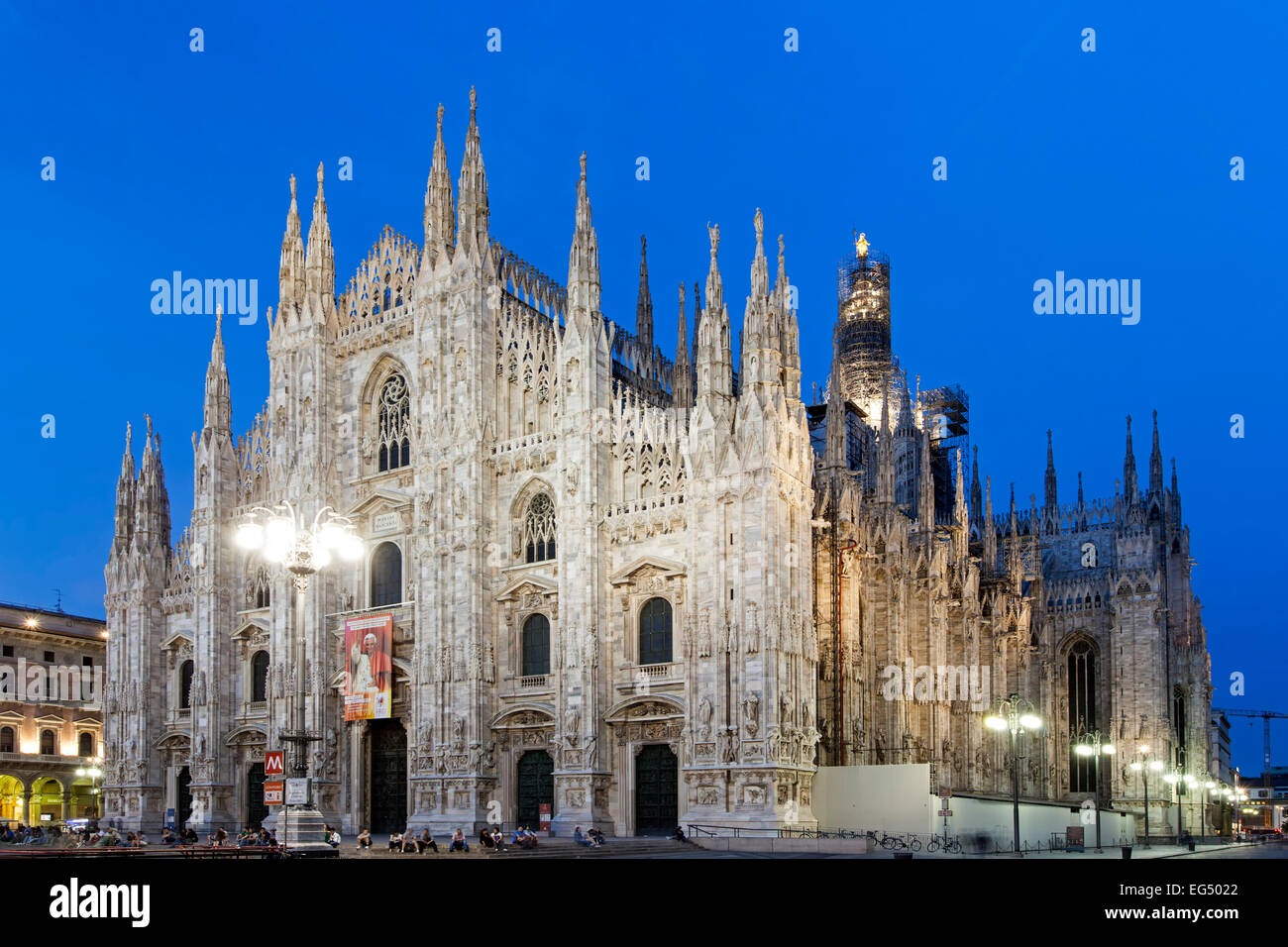 Duomo di Milano, Piazza Duomo, Milano, Italia Foto Stock