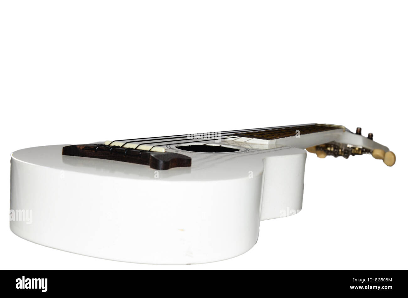 Ukulele o piccola chitarra acustica Foto stock - Alamy