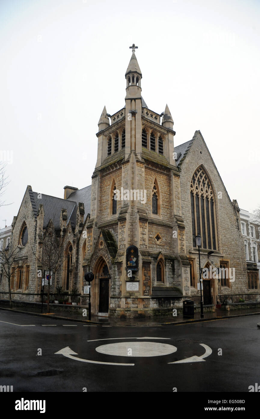 Londra, UK, 16 febbraio 2015, San Marco Chiesa Ortodossa Copta Kensington Foto Stock