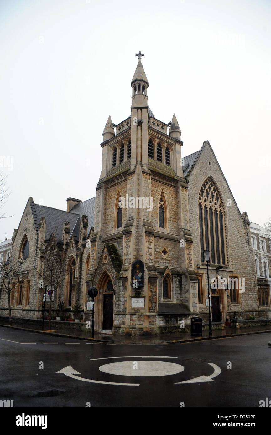 Londra, UK, 16 febbraio 2015, San Marco Chiesa Ortodossa Copta Kensington Foto Stock