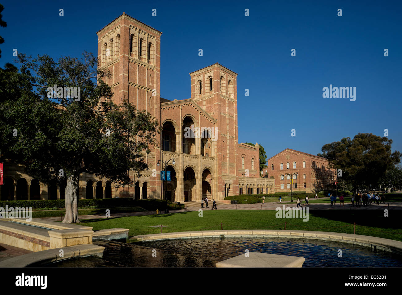 Royce Hall del Campus UCLA di Los Angeles in California Foto Stock
